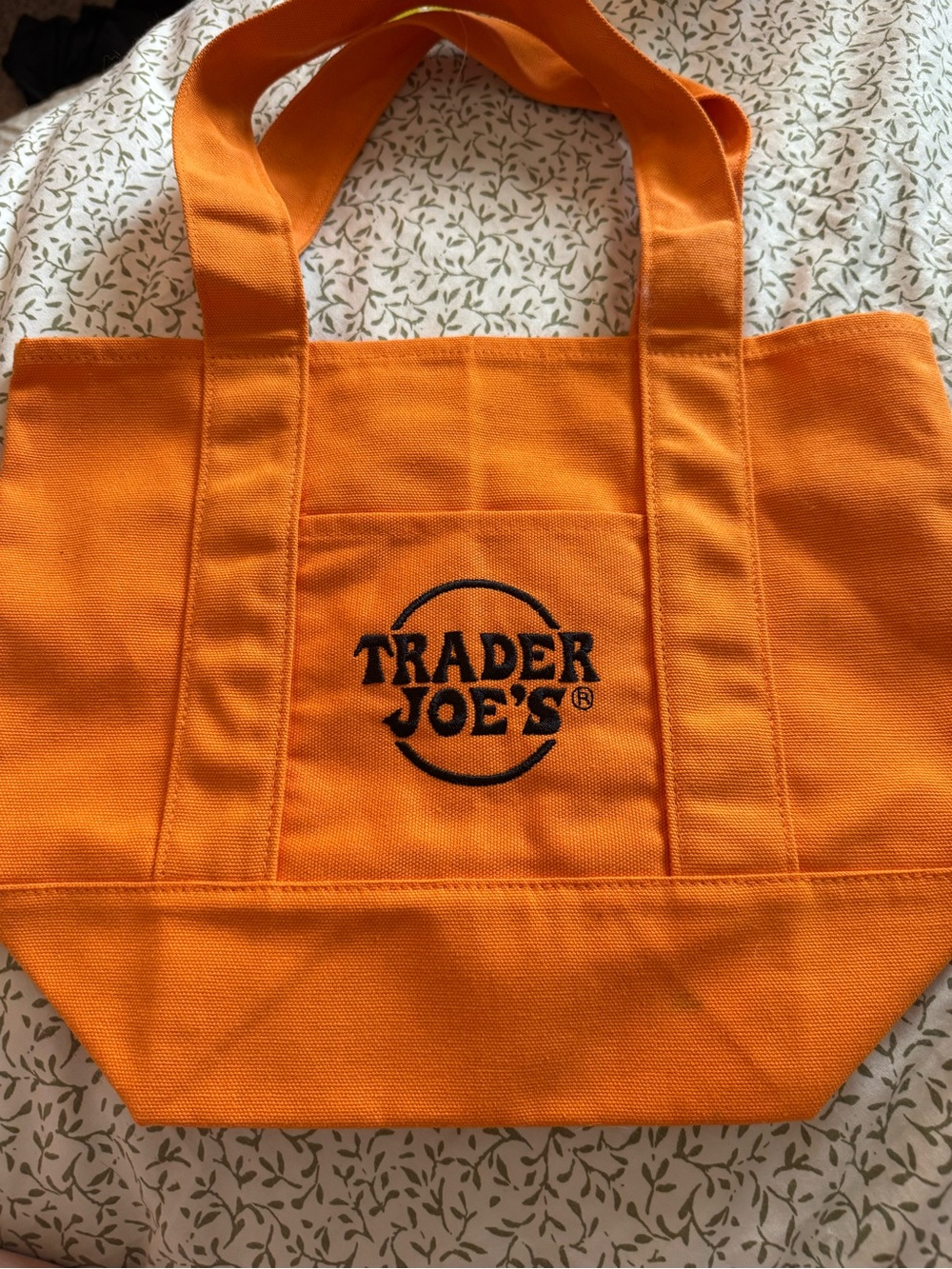 Trader Joe's Orange Canvas Tote
